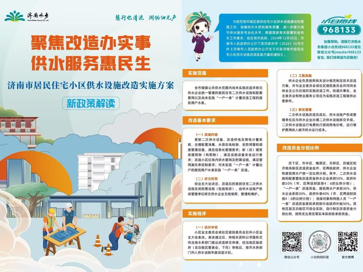 濟南水務集團：踐行政策惠民生，供水改造展擔當